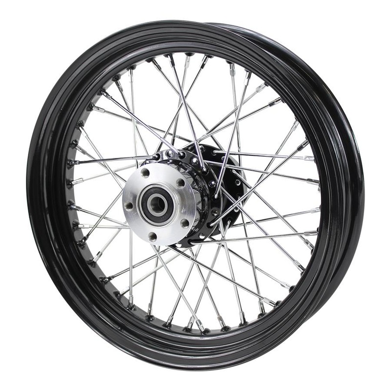 Black Rear 40 Spoke Wheel 16″x3″ (fits Harley FLT 00-01, FXST 00-07, Dyna 00-05, Sportster 00-04)