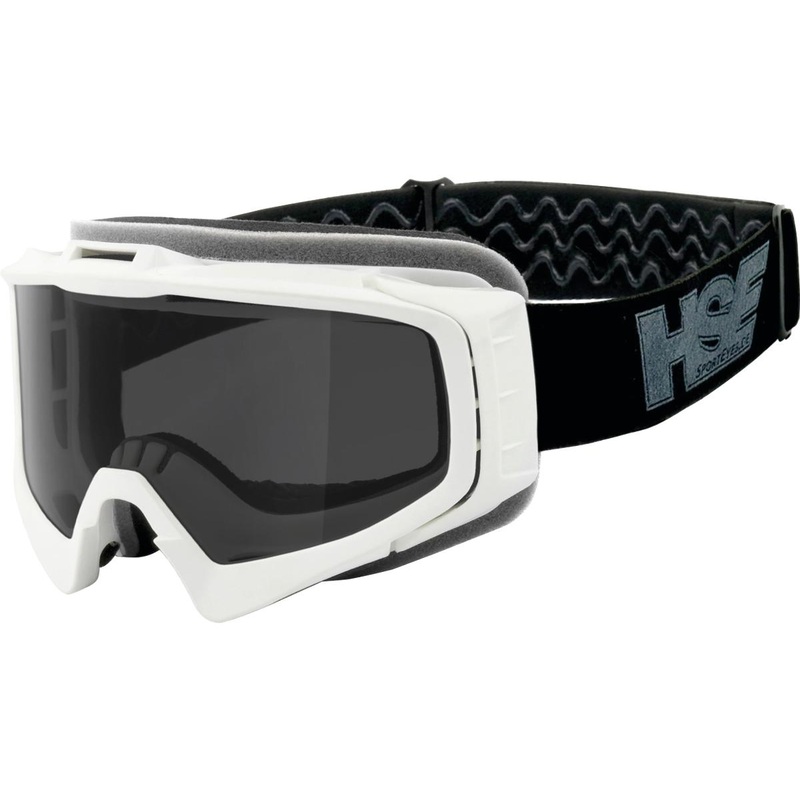 HSE SportEyes MX Glasses White / Smoked Lens