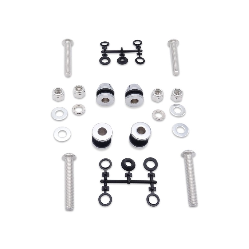 2006-2017 Harley Dyna FXDWG/FXDF Chrome Sissy Bar Docking Hardware Kit