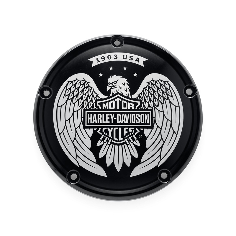 Harley Davidson 25701553 Eagle Bar & Shield Derby Cover KIT,CVR/SLG,CL,GRAPHIC EAGLE