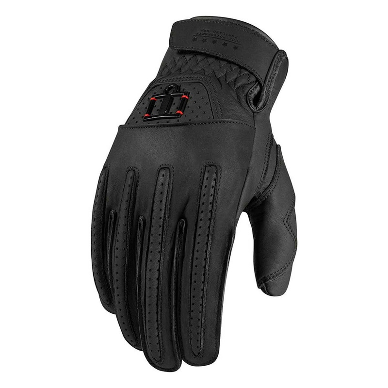 Icon Rimfire Short Gloves Black