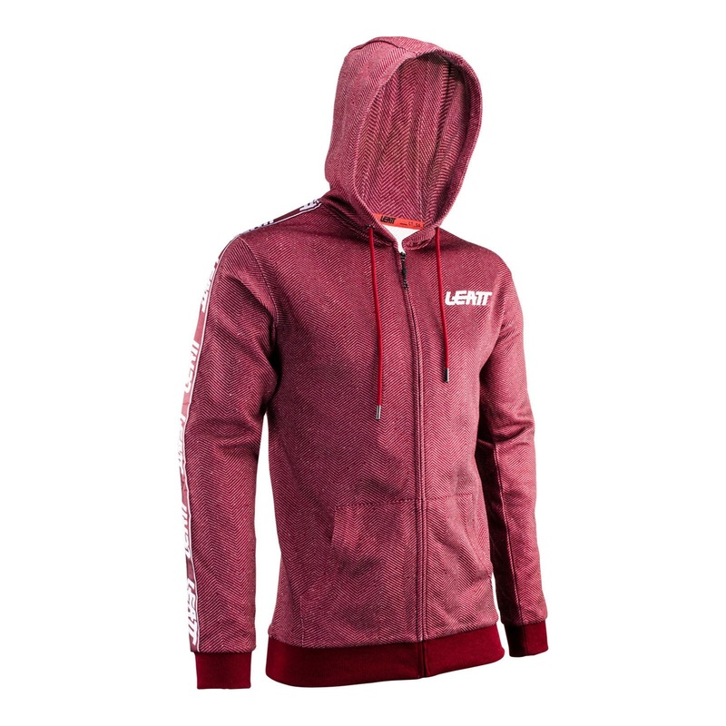 Leatt Premium Zip-Hoodie – Ruby