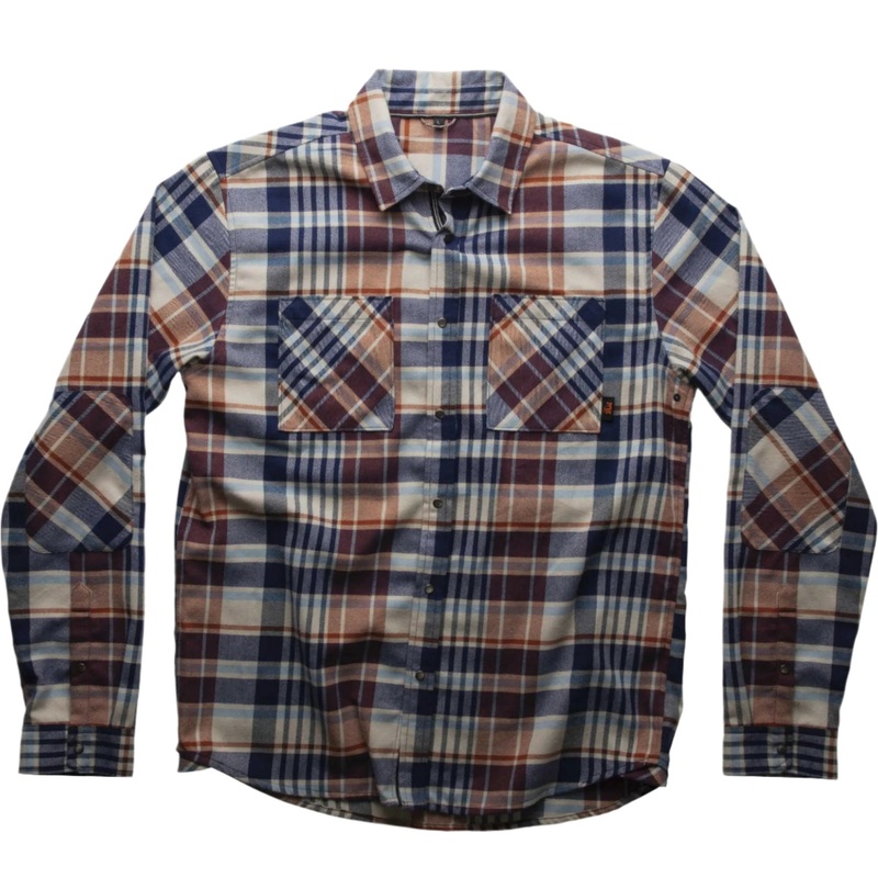 FOX Everyday Long Sleeve Flannel Cycle Shirt Orange / Blue / Tan