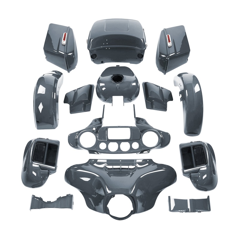 HR3 Gunship Gray Complete Body Fairing Kit For Harley Ultra Limited  FLHTK 14-23
