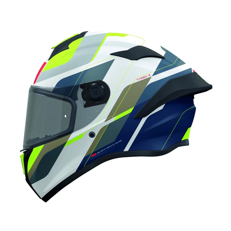 MT Helmets Targo S Blaster A3 Matt Fluo / Blue