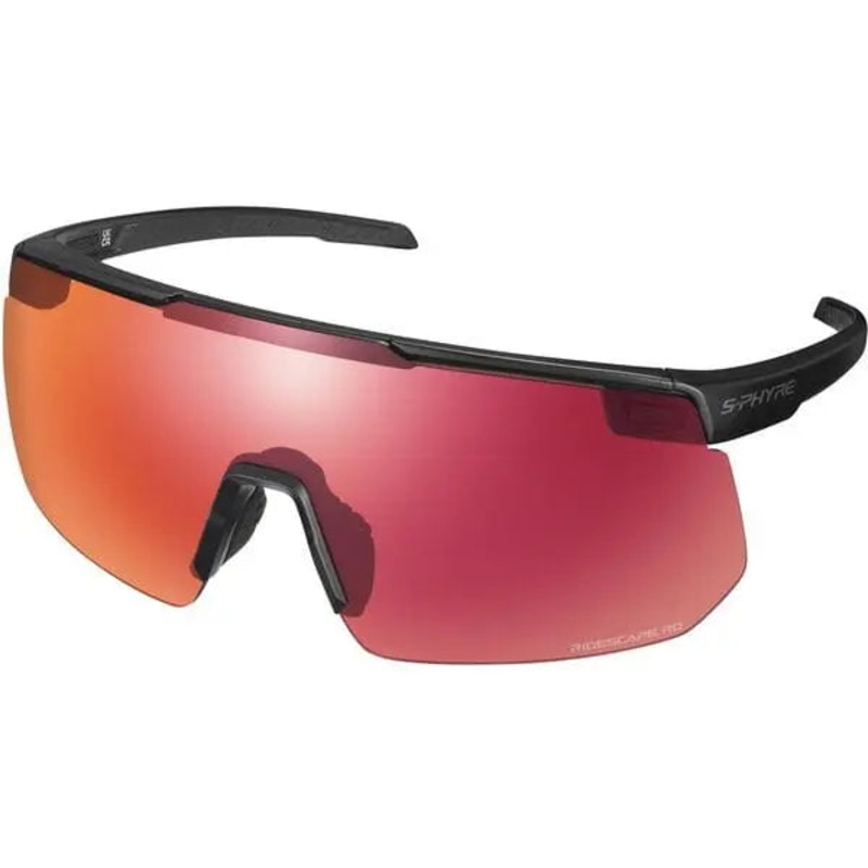 Shimano S-Phyre Cycle Glasses Metallic Black For Ridescape Road Lens
