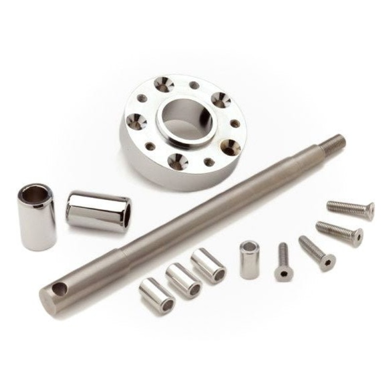 Wide Glide Conversion Hardware Kit – Chrome. Fits Sportster & Dyna 1995-1999.