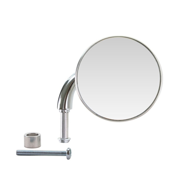 3″ Round Vintage Style Chrome Shorty Motorcycle Mirror