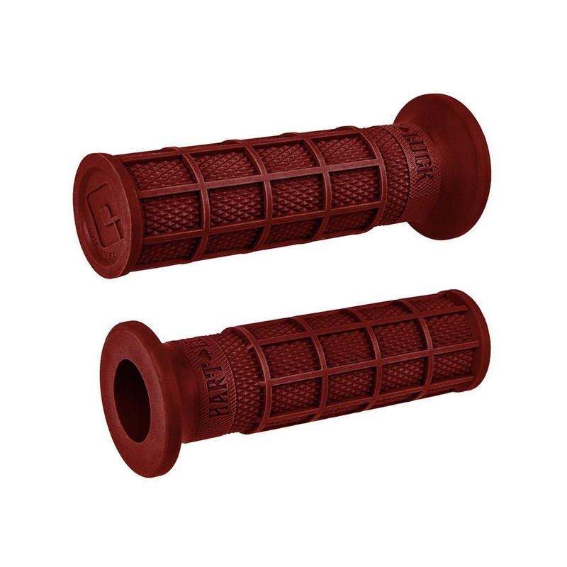 Hart-Luck Full Waffle 1in. Handgrips – Dark Red.