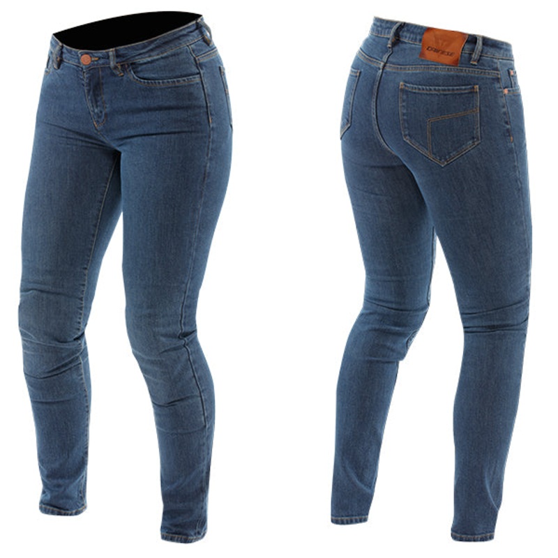 Dainese AA 5 Pocket Ladies Slim Denim Jeans Blue