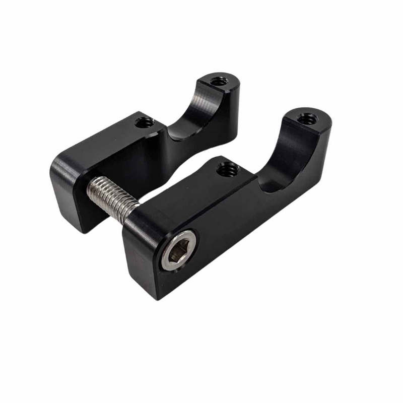 Gauge Relocation Bracket for TC Bros. Pro Series 1-1/8″ Modular Risers – Black