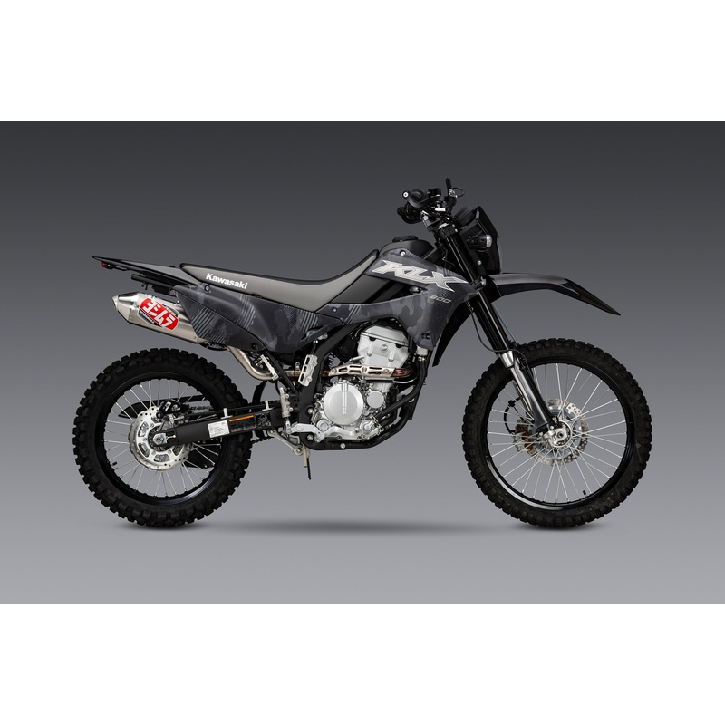 KLX250S/SF 09-20 / KLX300S/SM 21-26 Race RS-2 Stainless Slip-On Exhaust, w/ Alum