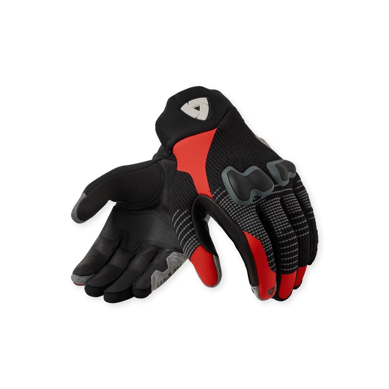 Revit Kinetic 2 Leather / Textile Gloves Black / Red