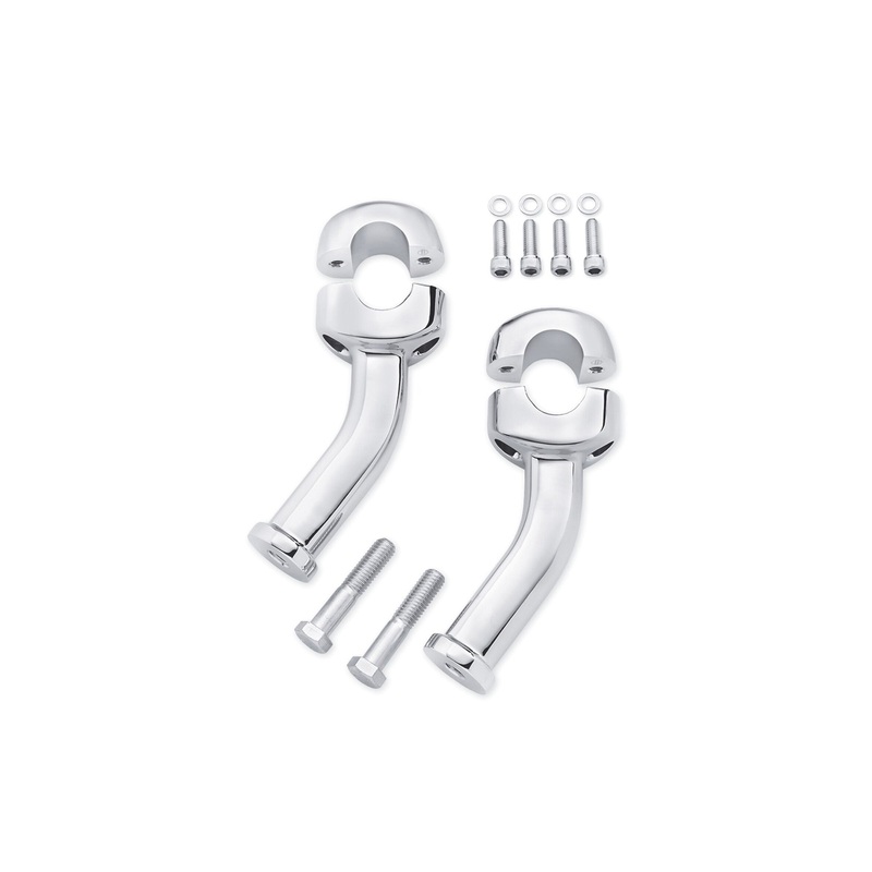 Harley Davidson 56267-09 Curved Pull Back Fat Riser 6 INCH PULLBACK RISER KIT, 1.2