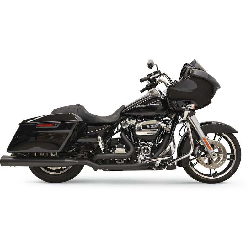 True Dual Down Under Exhaust System, Black – 17-24 Touring