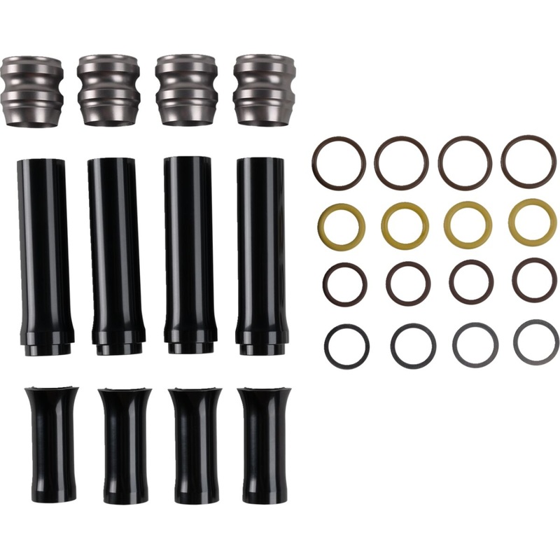 10-Gauge Pushrod Tube Covers, Titanium – Milwaukee 8