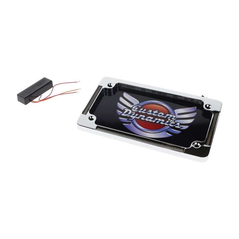 CD Flat License Plate Frame with LED All-in-One Signals.