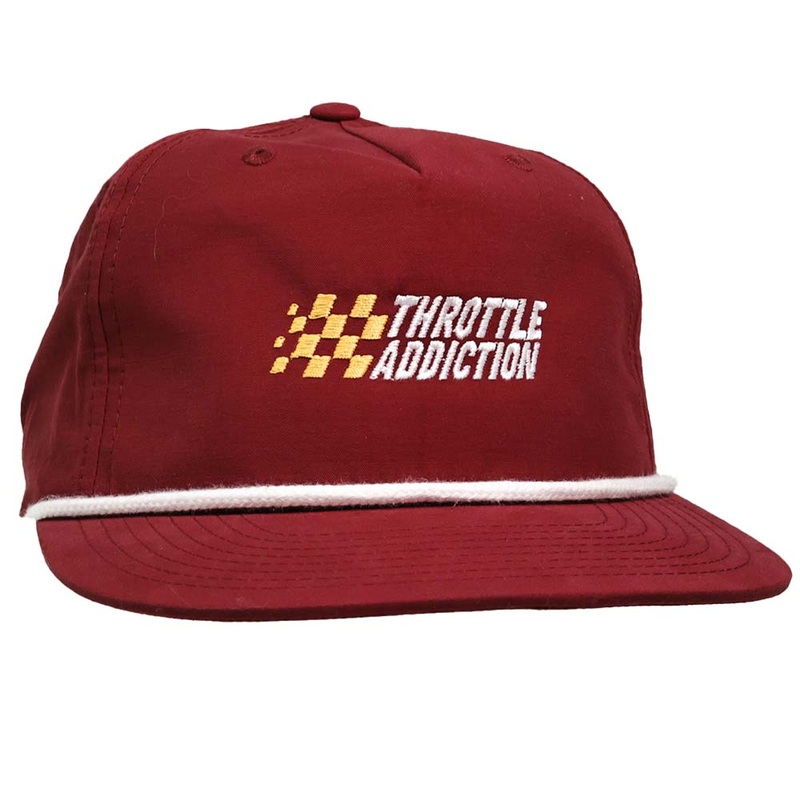Throttle Addiction – Rope Hat – Maroon
