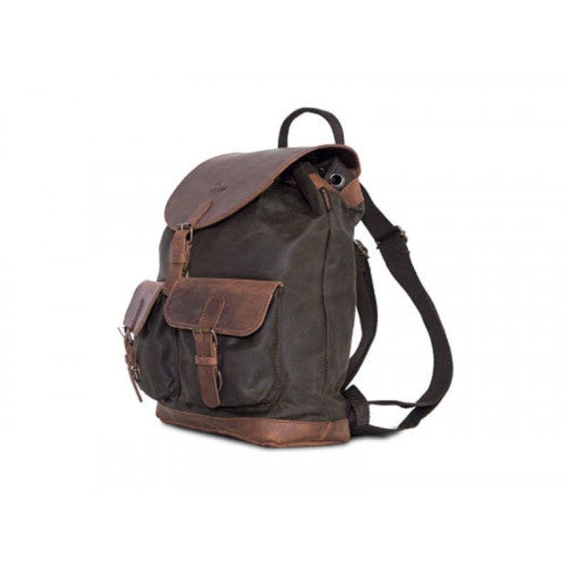 Longride Waxed Canvas Backpack Khaki – 12.4 Liters